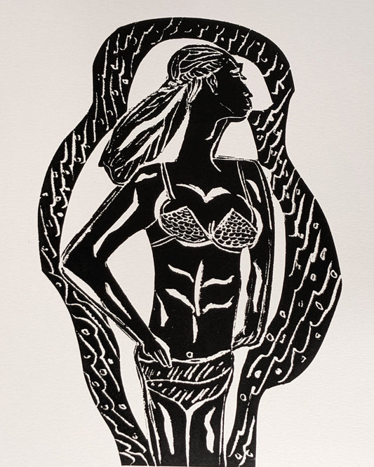 Carnival Woman, Original Print