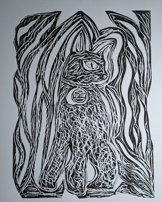 Cat, Original Print