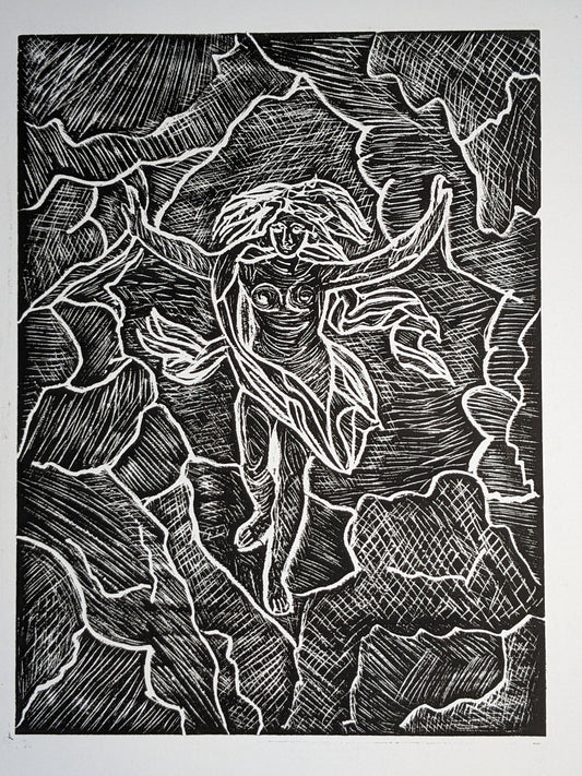 Goddess Separating the Clouds, Original Print