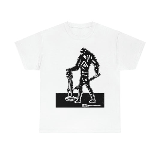 Headless Man, Cleon Peterson Tribute Unisex Heavy Cotton Tee