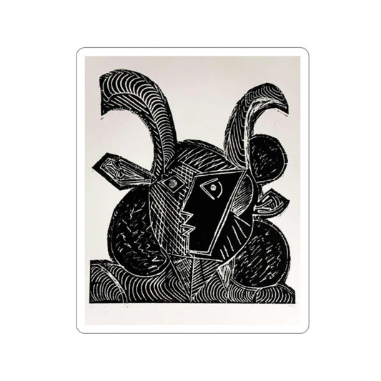 Cubist Minotaur Die-Cut Stickers