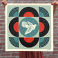 Obey Geometric Dove Set, Signed offset lithograph set (3) lithographs, each lithograph signed by Shephard Fairey