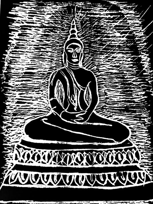 Thai Buddha, Original Print